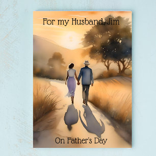 Custom Personalised Poem Trifold Father's Day Card