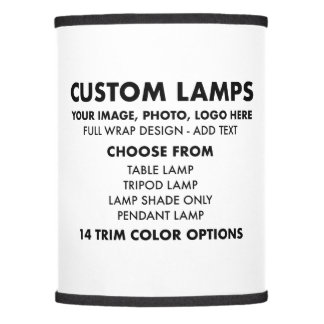 Custom personalised POLYESTER Lampshade Lamp