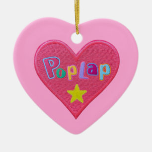 Custom / Personalised POPLAP Afrikaans girl Ceramic Tree Decoration