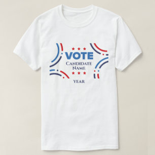 Custom Personalised Presidential Election Campaign T-Shirt
