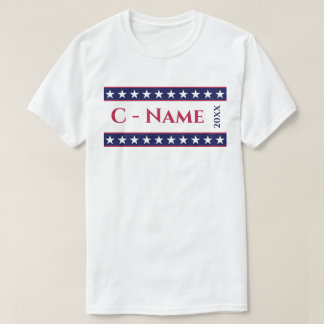 Custom Personalised Presidential Election Campaign T-Shirt