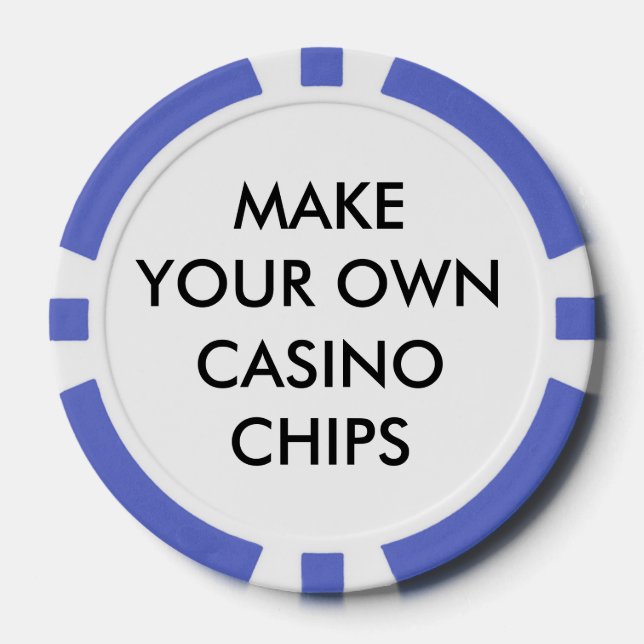 Custom Personalised PURPLE POKER CASINO CHIPS (Front)