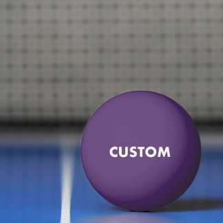Custom Personalised PURPLE Table Tennis Ping Pong Ball