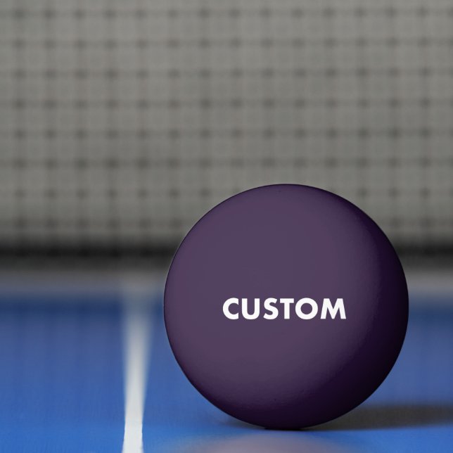 Custom Personalised PURPLE Table Tennis Ping Pong Ball (Net)