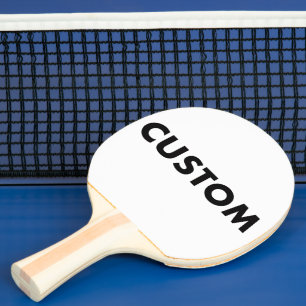 Custom Personalised RED Backed Table Tennis Ping Pong Paddle