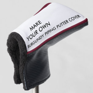 Custom Personalised Red Putter Golf Club Cover