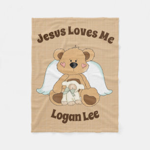 Custom Personalised Religious Fleece Blanket