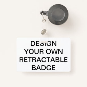 Custom Personalised RETRACTABLE BADGE & CLIP ID Badge