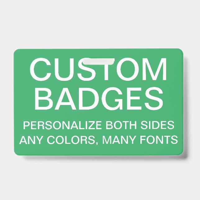 Custom Personalised RETRACTABLE BADGE Template ID Badge (Front)