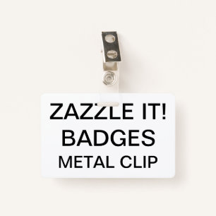 Custom Personalised RETRACTABLE CLIP BADGE ID Badge