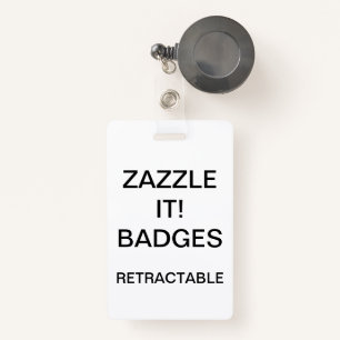 Custom Personalised RETRACTABLE CLIP BADGE ID Badge