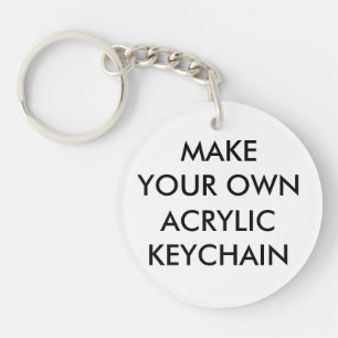 Custom Personalised Round Acrylic Keychain