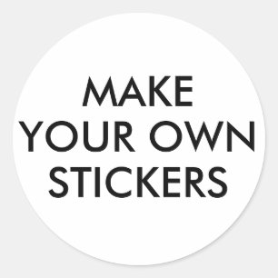 Custom Personalised Round Circular Circle Stickers