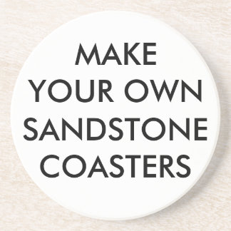 Custom Personalised Round Sandstone Stone Coaster