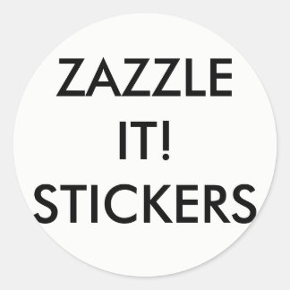 Custom Personalised Round Stickers Blank