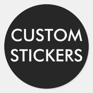 Custom Personalised Round Stickers Blank