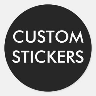 Custom Personalised Round Stickers Blank