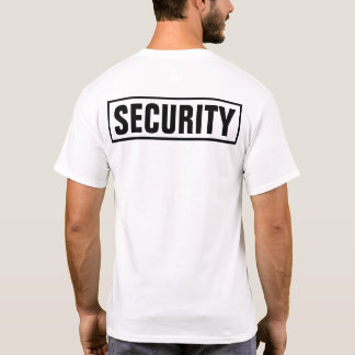 Custom Personalised Security T-Shirt