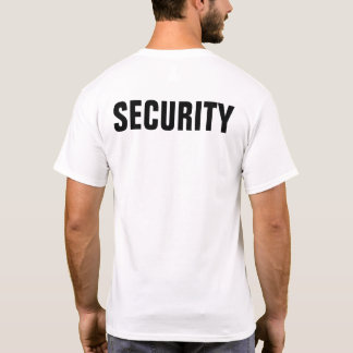 Custom Personalised Security T-Shirt