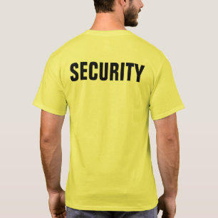 Custom Personalised Security T-Shirt