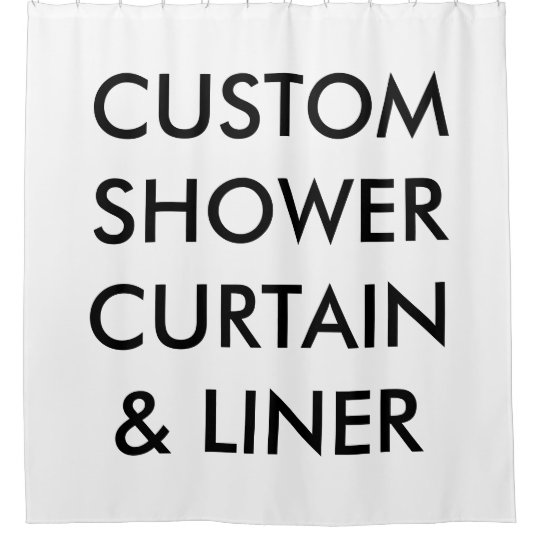 Custom Personalised Shower Curtain Blank Template