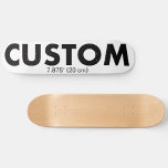 Custom Personalised Skateboard Deck 7.875" (20cm)<br><div class="desc">Make, design, create your own custom Skateboard Deck - 7 7/8" (20 cm). Add wheels and trucks option. Personalised skateboard made of 7-ply premium USA Maple, gift for a skateboarder and for birthday, Christmas gifts, wedding favours, and promotional sports business, school, and college recreation.</div>