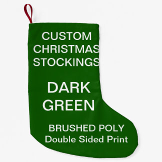 Custom Personalised Small GREEN Christmas Stocking