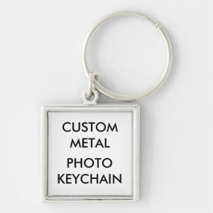 Custom Personalised Small Square Photo Keychain