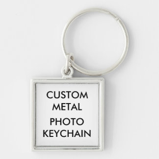 Custom Personalised Small Square Photo Keychain