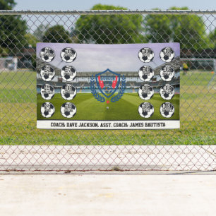 Custom Personalised Soccer Football Team Banner