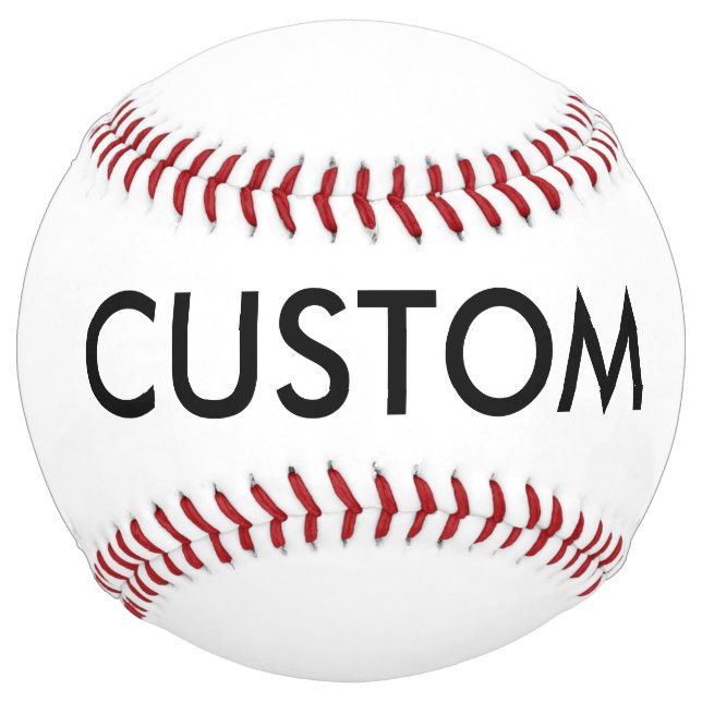 Custom Personalised Softball Blank Template (Front)