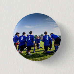 Custom Personalised Sport Team Photo 3 Cm Round Badge