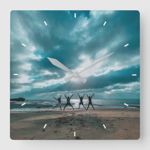 Custom Personalised Square Wall Clock Add Your Own