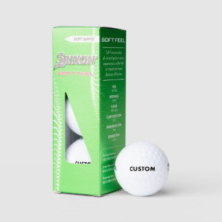 Custom Personalised Srixon Soft Feel Golf Balls