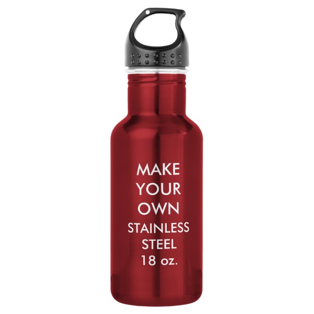 Custom Personalised Stainless Steel Water Bottle (Front)