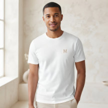 Custom Personalised T-Shirt with initial