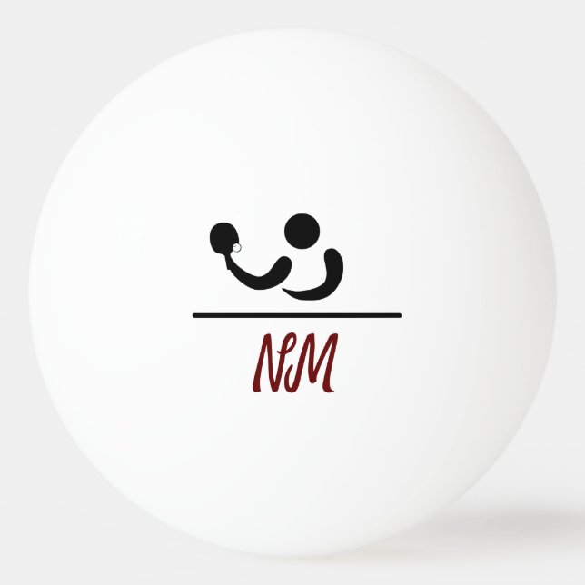 Custom Personalised Table Tennis balls (Front)