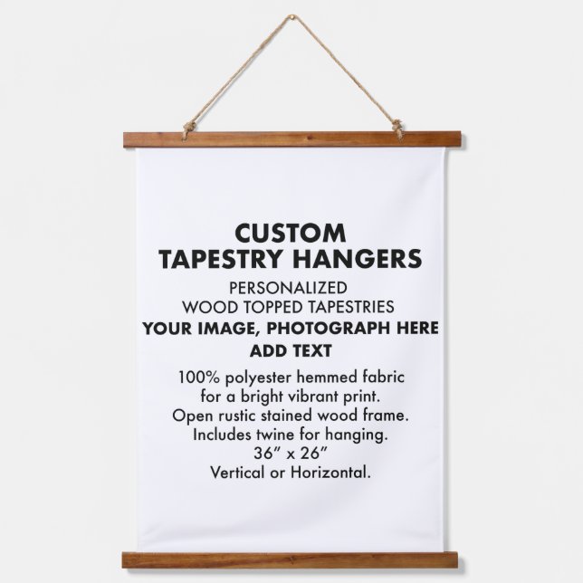Custom Personalised TAPESTRY HANGER 26"x36" (Front)