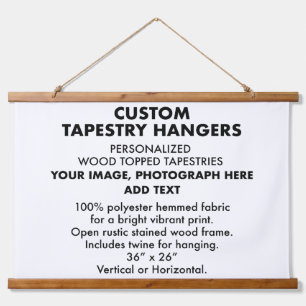 Custom Personalised TAPESTRY HANGERS 36"x26"