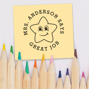 Custom Personalised Teacher Gift   Self-inking Stamp