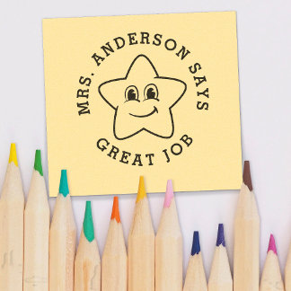 Custom Personalised Teacher Gift Self-inking Stamp