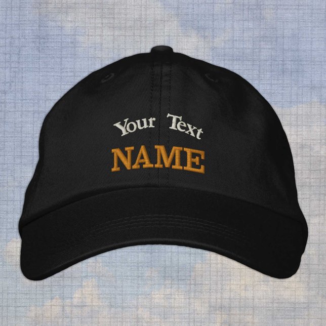 Custom, personalised text embroidered hat (Creator Uploaded)