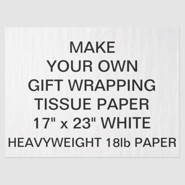 Custom Personalised Thick Tissue Wrapping Paper (Front)