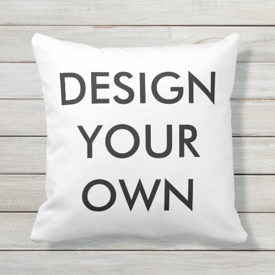 Custom Personalised Throw Pillow Blank Template Zazzle.co.uk
