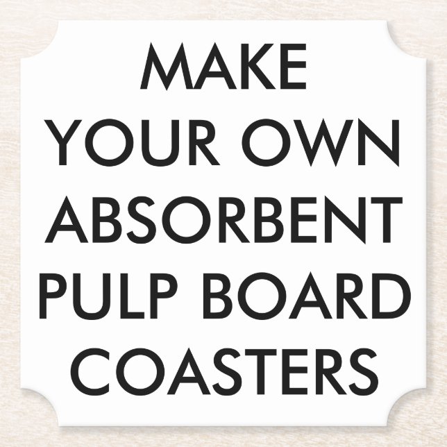 Custom Personalised Ticket Absorbent Coasters (Front)