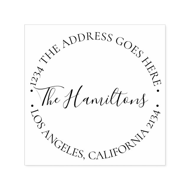 Custom Personalised Typography Self-inking Stamp (Design)