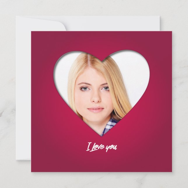 Custom Personalised Valentine Photo (Front)
