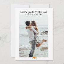 Custom Personalised Valentine's Day Photo Card