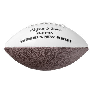 Custom Personalised Wedding Date for Save the Date American Football