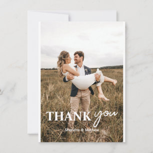 Custom Personalised Wedding  Thank You Card